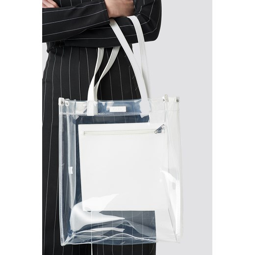 NA-KD Accessories shopper bag bez dodatków matowa do ręki duża 