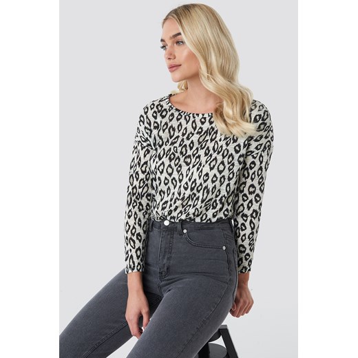 Sisters Point Vilja Ls Blouse - Black,White Sister'S Point  Large NA-KD