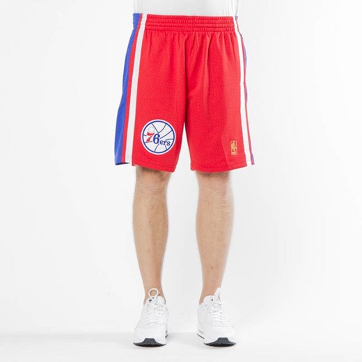 Szorty Mitchell & Ness Philadelphia 76ers red/royal Swingman Shorts