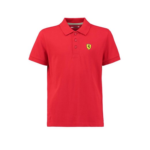 T-shirt chłopięce Scuderia Ferrari F1 Team z krótkimi rękawami z napisem z bawełny 