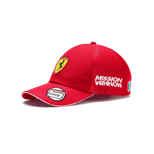 Czapka baseballowa czerwona Vettel Team Scuderia Ferrari 2019  Scuderia Ferrari F1 Team uniwersalny gadzetyrajdowe.pl