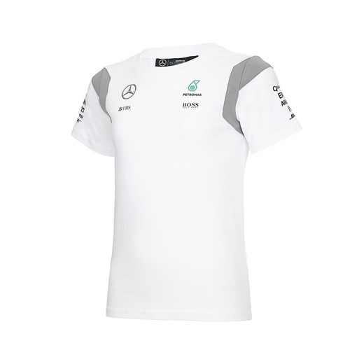 T-shirt chłopięce Mercedes Amg Petronas F1 Team z krótkimi rękawami 
