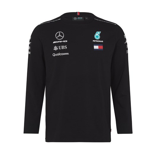 T-shirt męski Mercedes Amg Petronas F1 Team z długimi rękawami 