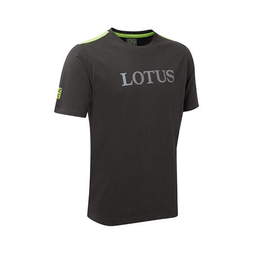 T-shirt męski Lotus Cars z krótkim rękawem bawełniany 