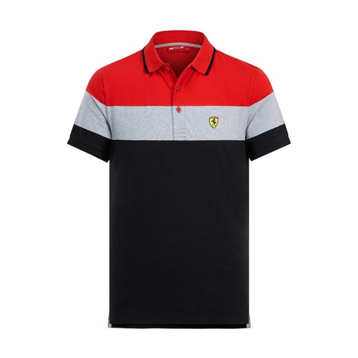 T-shirt męski Scuderia Ferrari F1 Team wielokolorowy bawełniany z krótkimi rękawami 