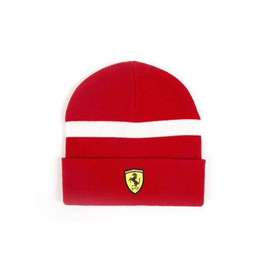 Czapka zimowa męska Scuderia Ferrari F1 Team czerwona 