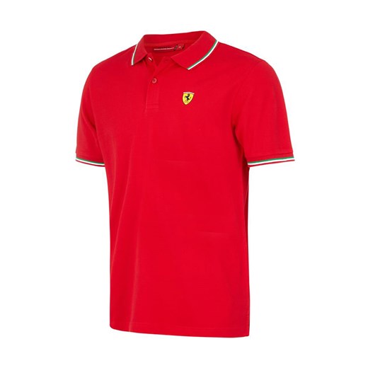 Koszulka polo męska Tricolore czerwona Scuderia Ferrari F1 Team  Scuderia Ferrari F1 Team S gadzetyrajdowe.pl