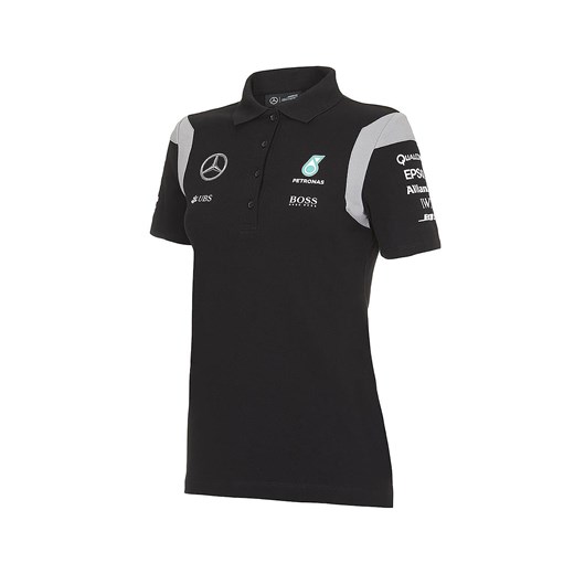 Bluzka damska Mercedes Amg Petronas F1 Team z krótkimi rękawami 