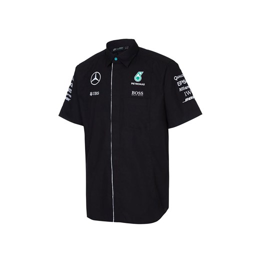 Koszula męska czarna Team Mercedes AMG Petronas F1 Fan Wear  Mercedes Amg Petronas F1 Team S gadzetyrajdowe.pl
