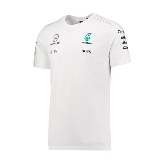 T-shirt męski Mercedes Amg Petronas F1 Team z krótkimi rękawami 