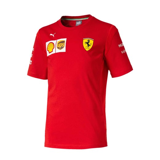T-shirt chłopięce Scuderia Ferrari F1 Team z krótkimi rękawami 