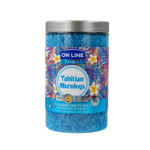 On Line Senses pieniąca sól do kąpieli Tahitian Mornings 480 ml On Line   okazyjna cena Horex.pl 