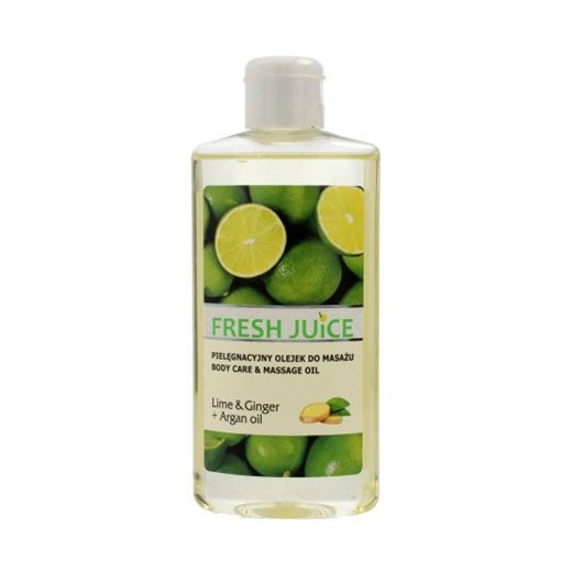 Fresh Juice Pielęgnacyjny olejek do masażu Lime & Ginger + Argan Oil 150 ml  Fresh Juice  Horex.pl