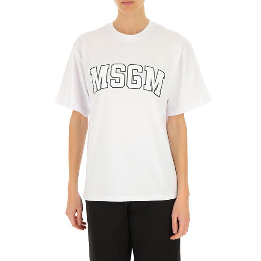 MSGM Koszulka dla Kobiet, biały, Bawełna, 2019, 40 44 M Msgm  40 RAFFAELLO NETWORK