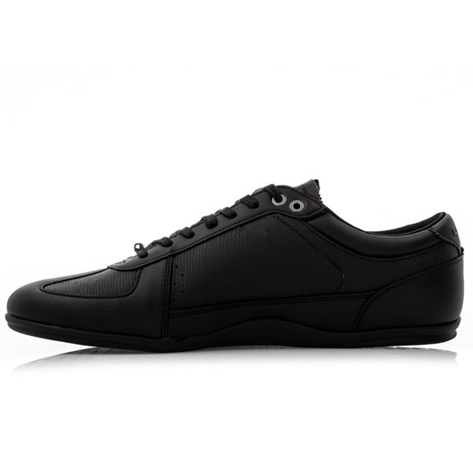 Buty sportowe męskie czarne Lacoste wiosenne sznurowane 