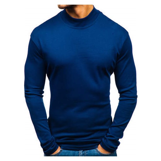 Sweter męski Denley niebieski jeansowy 