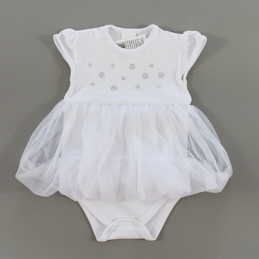 Biała odzież dla niemowląt Mrofi z aplikacjami  