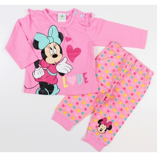 Odzież dla niemowląt różowa Disney bawełniana 