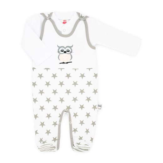 Odzież dla niemowląt Makoma biała w nadruki wiosenna 