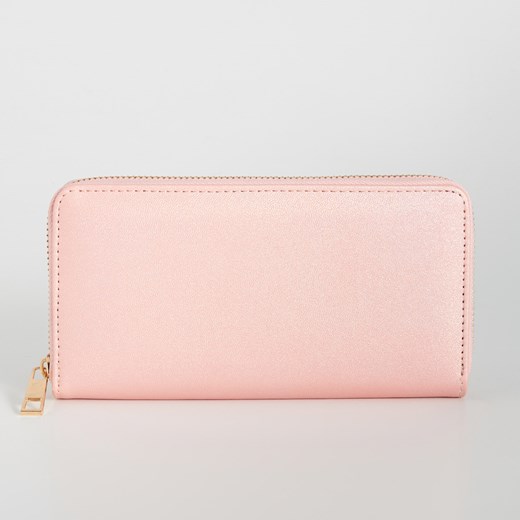 Sinsay portfel damski różowy elegancki 