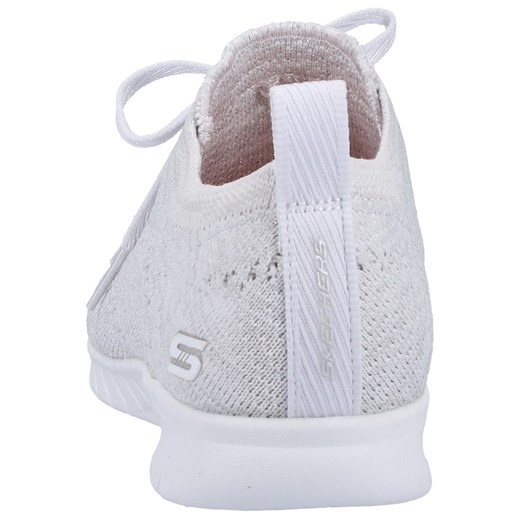Buty sportowe damskie białe Skechers płaskie 