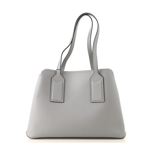 Shopper bag Marc Jacobs skórzana matowa biała bez dodatków 