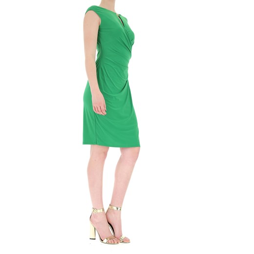 Ralph Lauren sukienka midi zielona elegancka balowe bez rękawów 