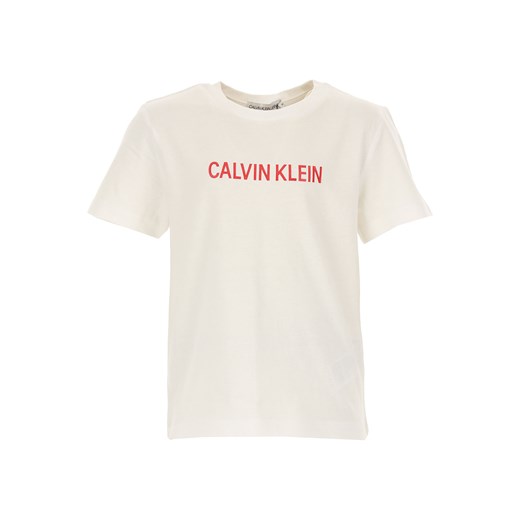 Calvin Klein Koszulka Dziecięca dla Dziewczynek, biały, Bawełna, 2019, 10Y 12Y 14Y 4Y 6Y 8Y  Calvin Klein 6Y RAFFAELLO NETWORK