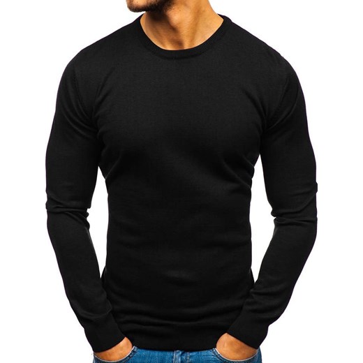 Sweter męski czarny Denley 2300  Denley L okazyjna cena  