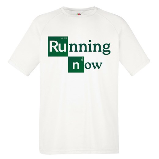 Męska koszulka sportowa z nadrukiem "Running Now" Fruit Of The Loom  XXL runexpert.pl