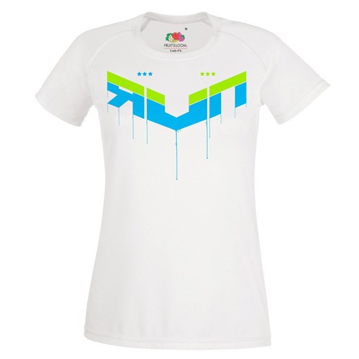 Damska koszulka sportowa z nadrukiem "Run"  Fruit Of The Loom M runexpert.pl