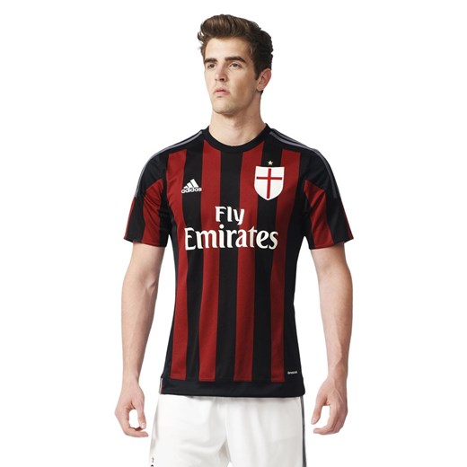 Koszulka piłkarska Adidas AC Milan Home dziecięca młodzieżowa meczowa 2015/2016