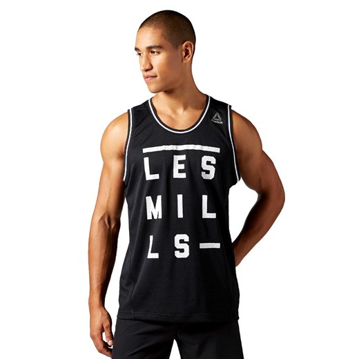 Koszulka Reebok Les Mills Mesh Basketball męska bezrękawnik sportowy na siłownie