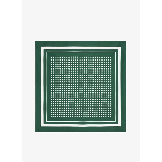 Poszetka/butonierka Pako Lorente zielona w abstrakcyjne wzory 