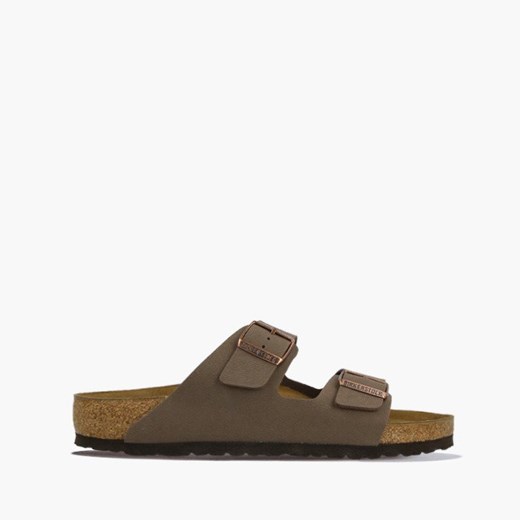 Klapki męskie Birkenstock brązowe casual