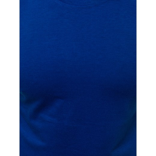 T-shirt męski niebieski Ozonee z krótkim rękawem 