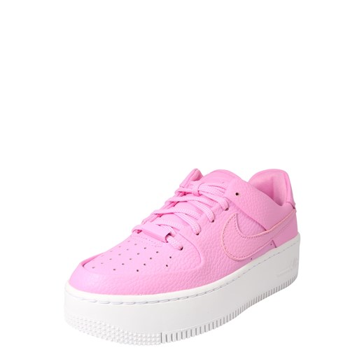 Buty sportowe damskie Nike Sportswear sneakersy młodzieżowe air force sznurowane różowe skórzane 