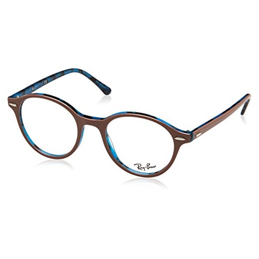 Ray-Ban Rayban uniseks dla dorosłych oprawka okularów 0RX 7118 5715 48, brązowa (Top Light Brown On Havana Blue)