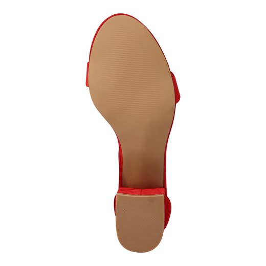 Sandały damskie czerwone Steve Madden ze skóry letnie 