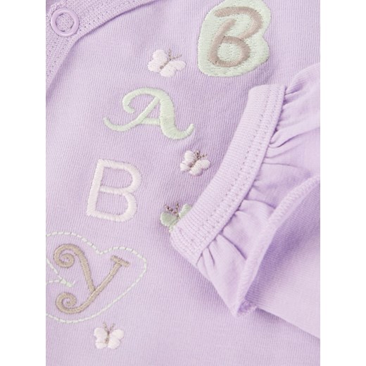 Name It odzież dla niemowląt w nadruki fioletowa z jerseyu 