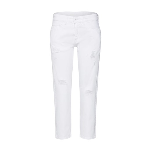 Jeansy damskie Pepe Jeans białe gładkie 