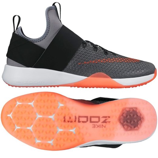 Buty sportowe damskie Nike dla biegaczy zoom czarne na płaskiej podeszwie sznurowane casual 