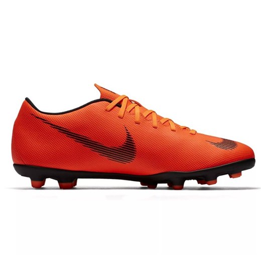 Buty sportowe męskie pomarańczowe Nike mercurial sznurowane na wiosnę 