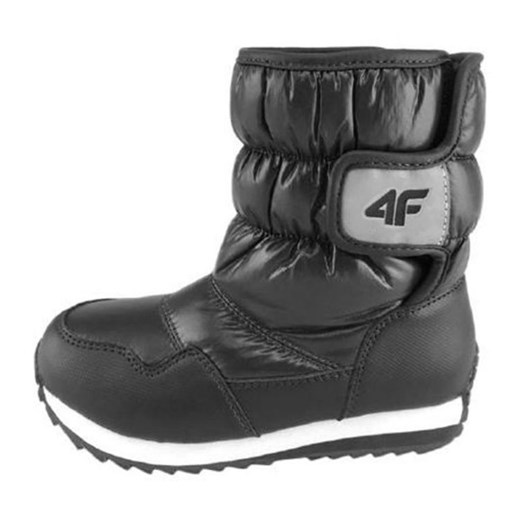Buty zimowe dziecięce 4F brązowe na rzepy z nylonu 
