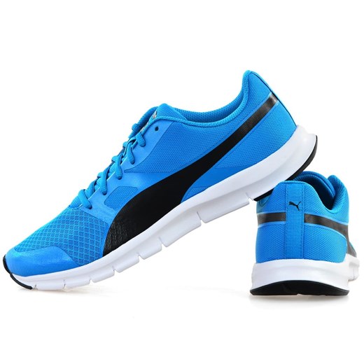 Buty sportowe damskie Puma dla biegaczy z tworzywa sztucznego niebieskie wiązane 