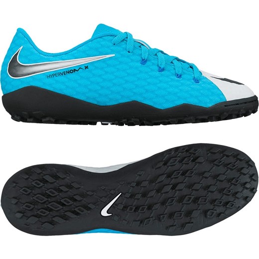 Buty sportowe męskie Nike Football hypervenomx niebieskie sznurowane 