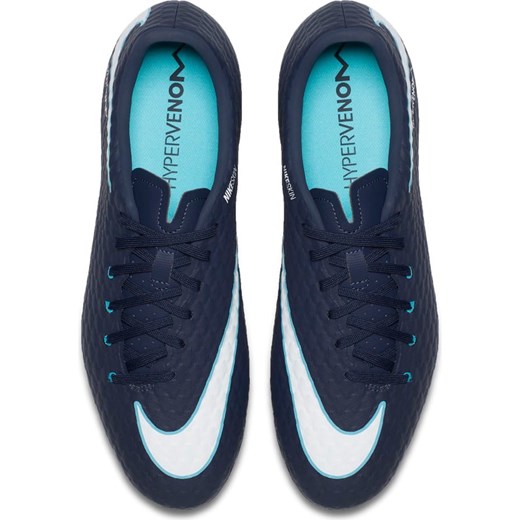 Buty sportowe męskie niebieskie Nike Football hypervenomx na wiosnę sznurowane 