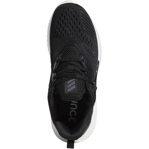 Buty sportowe damskie Adidas do biegania alphabounce czarne bez wzorów 