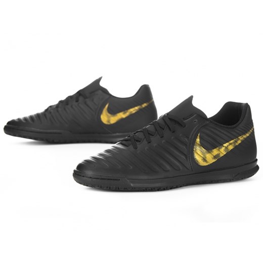 Buty sportowe męskie czarne Nike sznurowane skórzane 