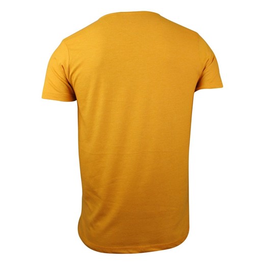 Żółty T-Shirt (Koszulka) z Kieszonką, Bez Nadruku - Brave Soul, Męski, Złoty, Musztardowy TSBRSSS19ARKHAMgold  Brave Soul XL JegoSzafa.pl
